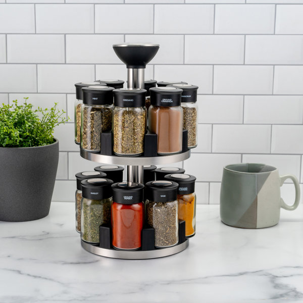 Cole & Mason Brixham 16 Jar Spice Jar & Rack Set & Reviews Wayfair